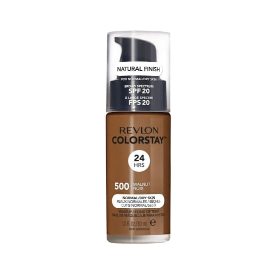 REVLON ColorStay Foundation WALNUT 500 Normal Dry Skin 30mL Pump - Health & Beauty:Makeup:Face:Foundation