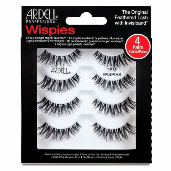 ARDELL Professional NATURAL Multipack False Eyelashes 4 Pairs DEMI WISPIES NEW - Health & Beauty:Makeup:Eyes:Eyelash Extensions
