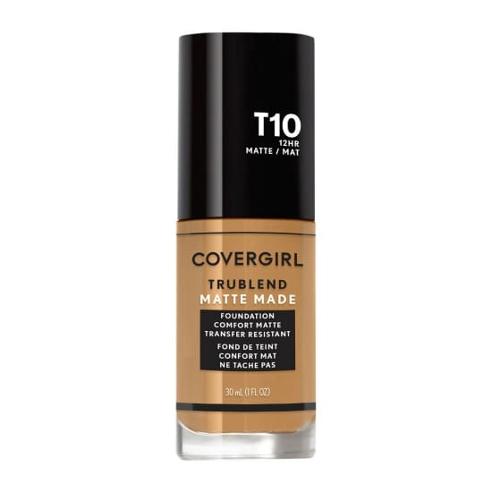 COVERGIRL truBLEND Matte Made Foundation GOLDEN AMBER T10 Tan 12hr 30mL pump - Health & Beauty:Makeup:Face:Foundation