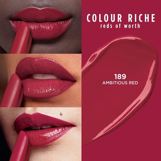 LOREAL Colour Riche The Reds Lipstick CHOOSE YOUR COLOUR red - Ambitious Red 189 - Health & Beauty:Makeup:Lips:Lipstick