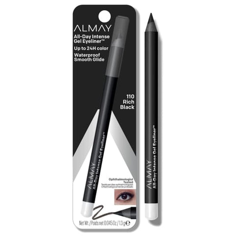 1 X ALMAY All Day Intense Gel Eyeliner RICH BLACK 110 Eye Liner waterproof - Health & Beauty:Makeup:Eyes:Eyeliner