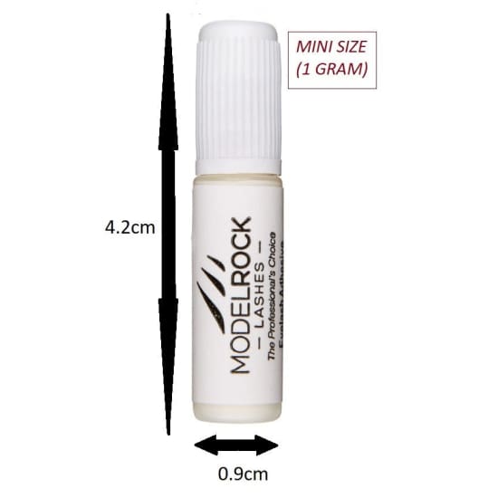 5 MODELROCK LASHES Lash Adhesive Glue False Eyelashes 1gm White Clear LATEX FREE1