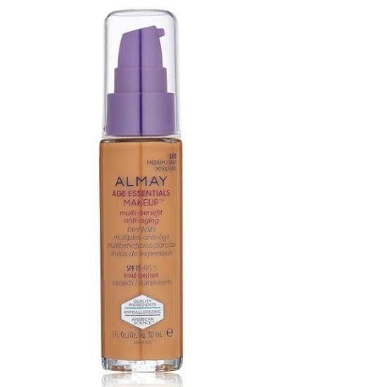 ALMAY Age Essentials Makeup Foundation MEDIUM DEEP 180 30mL pump0
