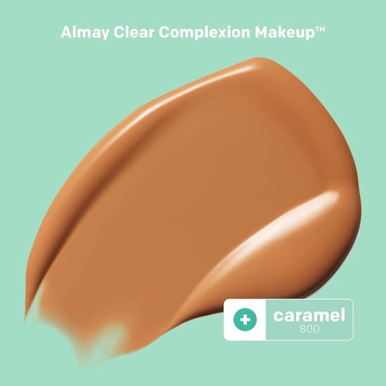 ALMAY Clear Complexion Foundation CARAMEL 800 salicylic acid acne treatment NEW1