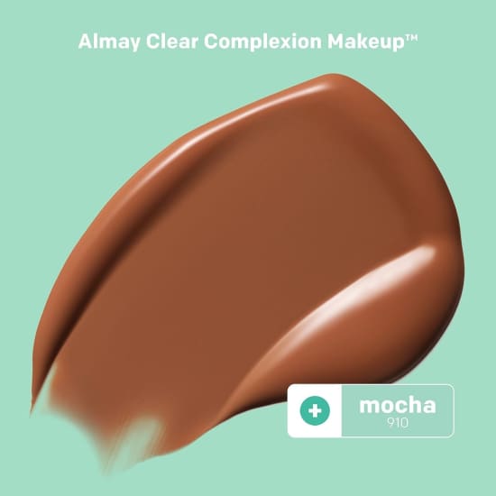 ALMAY Clear Complexion Foundation MOCHA 910 30mL salicylic acid acne treatment N1