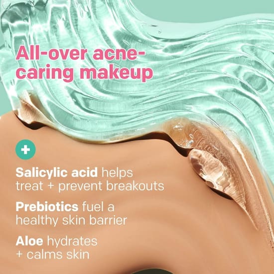 ALMAY Clear Complexion Foundation MOCHA 910 30mL salicylic acid acne treatment N3