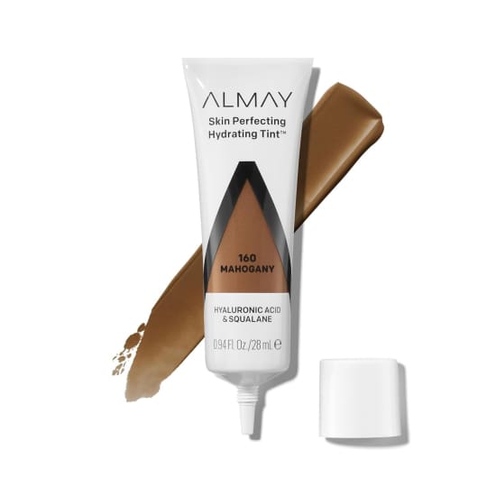 ALMAY Skin Perfecting Hydrating Tint MAHOGANY 160 28mL squalane hyaluronic acid0