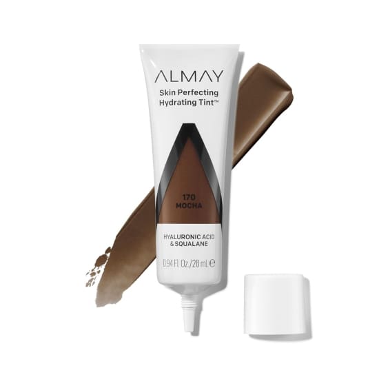 ALMAY Skin Perfecting Hydrating Tint MOCHA 170 28mL squalane hyaluronic acid NEW0