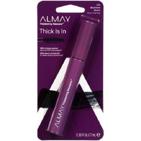 ALMAY Thick Is In Thickening Mascara BLACKEST BLACK 401 NEW IN PACKET washable - Health & Beauty:Makeup:Eyes:Mascara