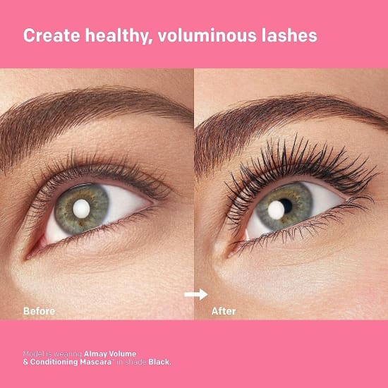 ALMAY Volume & Conditioning Mascara BLACK 020 NEW IN PACKET washable - Health & Beauty:Makeup:Eyes:Mascara
