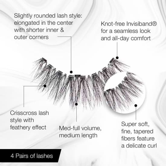ARDELL 3D Faux Mink Multipack False Eyelashes 4 Pairs 858 NEW black - Health & Beauty:Makeup:Eyes:Eyelash Extensions