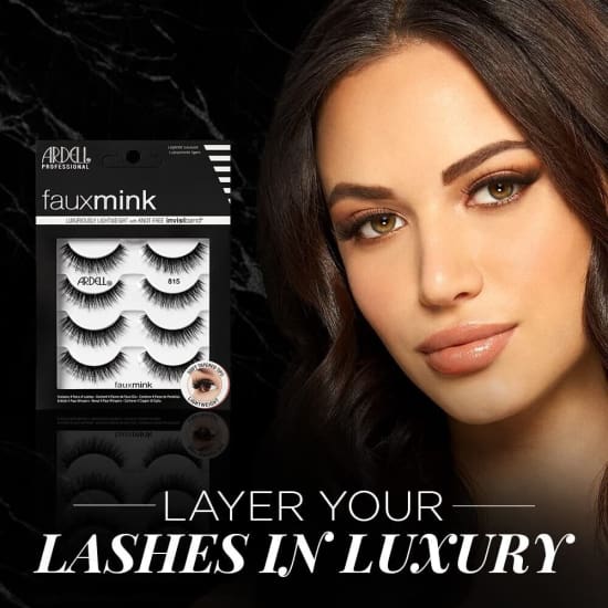 ARDELL Faux Mink Multipack False Eyelashes 4 Pack 4 Pairs 815 NEW - Health & Beauty:Makeup:Eyes:Eyelash Extensions