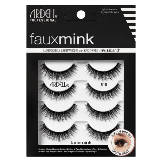 ARDELL Faux Mink Multipack False Eyelashes 4 Pack 4 Pairs 815 NEW - Health & Beauty:Makeup:Eyes:Eyelash Extensions