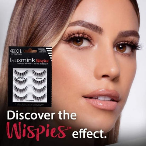 ARDELL Faux Mink Multipack False Eyelashes 4 Pack 4 Pairs WISPIES - Health & Beauty:Makeup:Eyes:Eyelash Extensions