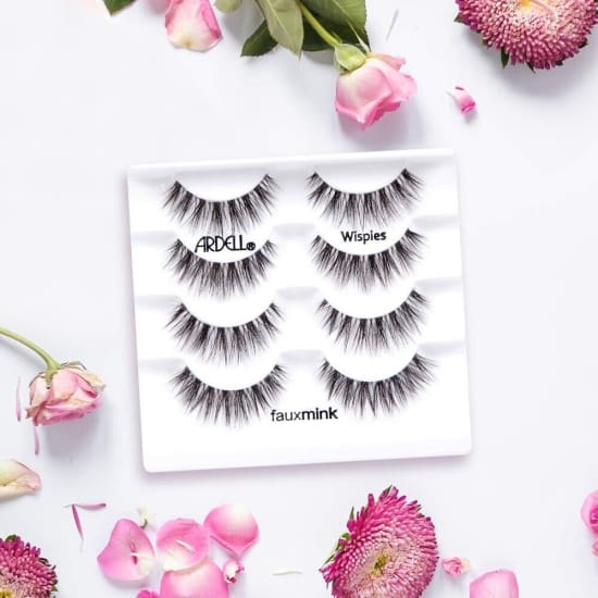 ARDELL Faux Mink Multipack False Eyelashes 4 Pack 4 Pairs WISPIES - Health & Beauty:Makeup:Eyes:Eyelash Extensions