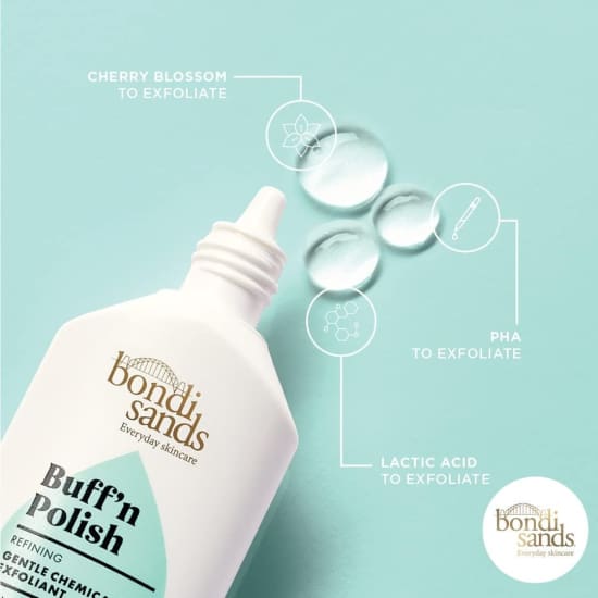BONDI SANDS Buff 'N Polish Refining Gentle Chemical Exfoliant 30mL exfoliator4