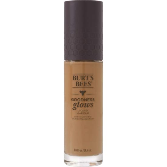 BURT'S BEES Goodness Glows Liquid Makeup Foundation RICH CARAMEL 1050 New Burts1