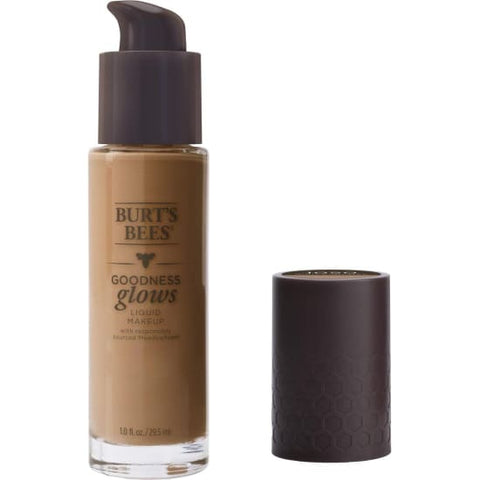 BURT'S BEES Goodness Glows Liquid Makeup Foundation RICH CARAMEL 1050 New Burts0