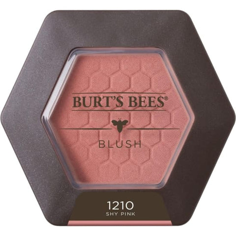 BURT'S BEES Powder Blush with bamboo SHY PINK 1210 NEW burts0