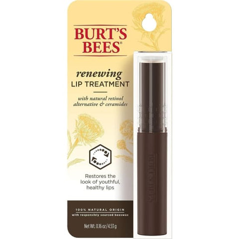 BURT’S BEES Renewing Lip Treatment natural retinol alternative hydrating - Health & Beauty:Skin Care:Lip Balm & Treatments