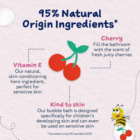 CHILDS FARM Bubble Bath CHERRY Sensitive skin 250mL eczema4