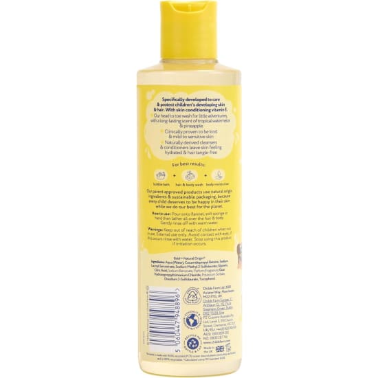 CHILDS FARM Hair & Body Wash WATERMELON & PINEAPPLE Sensitive skin 250mL eczema2