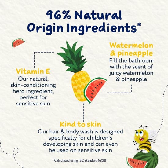 CHILDS FARM Hair & Body Wash WATERMELON & PINEAPPLE Sensitive skin 250mL eczema5