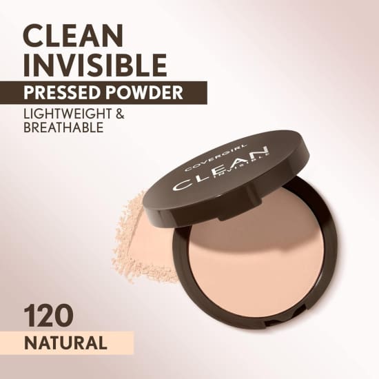 COVERGIRL Clean Invisible Pressed Powder CREAMY NATURAL 120 talc free0