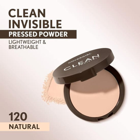 COVERGIRL Clean Invisible Pressed Powder CREAMY NATURAL 120 talc free0