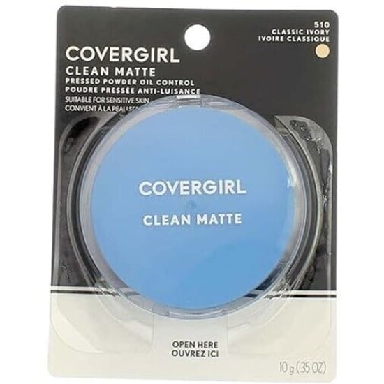 COVERGIRL Clean Matte Pressed Powder CLASSIC IVORY 510 oil control - Health & Beauty:Makeup:Face:Face Powder