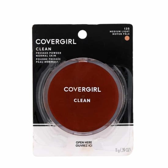 COVERGIRL Clean Pressed Powder MEDIUM LIGHT 135 NORMAL SKIN - Health & Beauty:Makeup:Face:Face Powder