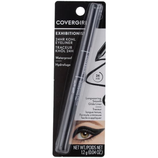 COVERGIRL Exhibitionist 24-Hour Kohl Eyeliner BLACK 100 eye liner - Health & Beauty:Makeup:Eyes:Eyeliner