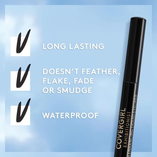 COVERGIRL Exhibitionist Lash Enhancing Liquid Eyeliner RICH BROWN 300 eye liner - Health & Beauty:Makeup:Eyes:Eyeliner