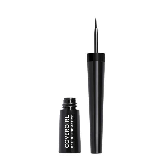 COVERGIRL Get In Line Active Liquid Eyeliner INK BLACK 350 eye liner - Health & Beauty:Makeup:Eyes:Eyeliner