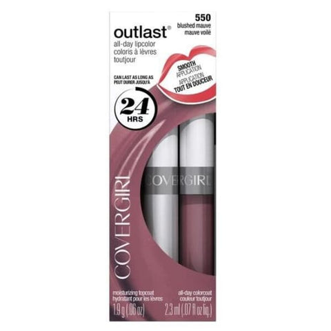 COVERGIRL Outlast All Day Liquid Lipcolor Lipstick BLUSHED MAUVE 550 - Health & Beauty:Makeup:Lips:Lipstick