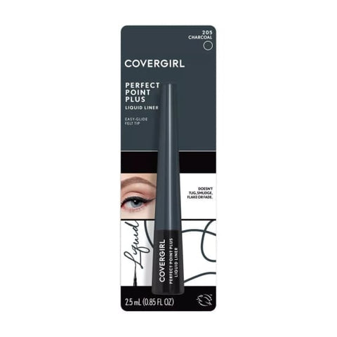 COVERGIRL Perfect Point Plus LIQUID Eyeliner CHARCOAL 205 eye liner felt tip - Health & Beauty:Makeup:Eyes:Eyeliner