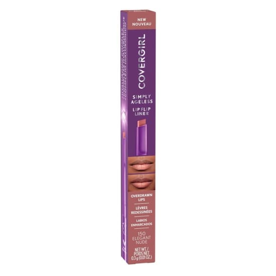 COVERGIRL Simply Ageless Lip Flip Liner ELEGANT NUDE 150 lip Lipliner pink - Health & Beauty:Makeup:Lips:Lip Liner