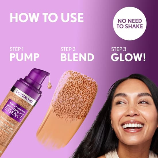 COVERGIRL Simply Ageless Skin Perfector Essence Foundation FAIR 10 30mL5