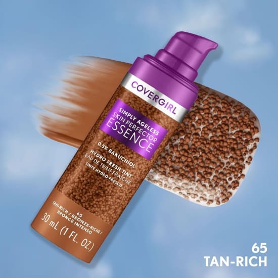 COVERGIRL Simply Ageless Skin Perfector Essence Foundation TAN RICH 65 30mL0