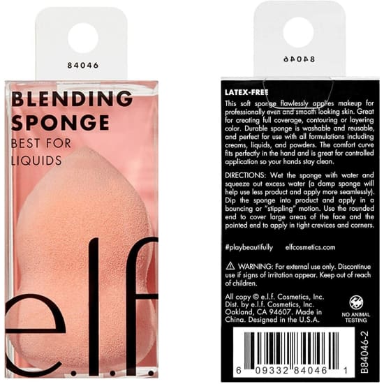 E.L.F Blending Sponge Best for Liquids Latex free elf makeup * 84046 - Health & Beauty:Makeup:Makeup Tools & Accessories:Sponges