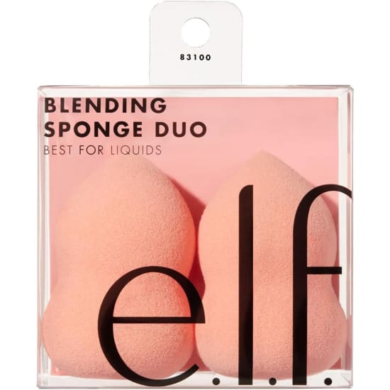 E.L.F Blending Sponge  DUO Best for Liquids Latex free elf makeup * 831000