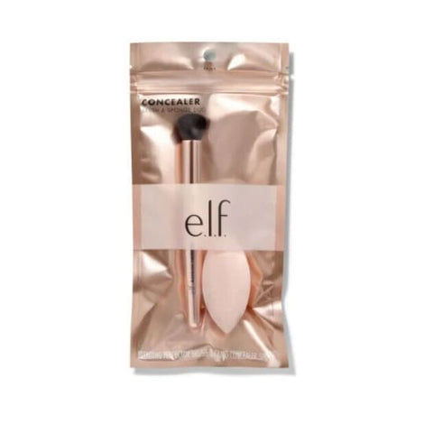 E.L.F Concealer Brush & Sponge Duo elf Makeup tools - Health & Beauty:Makeup:Makeup Tools & Accessories:Brushes