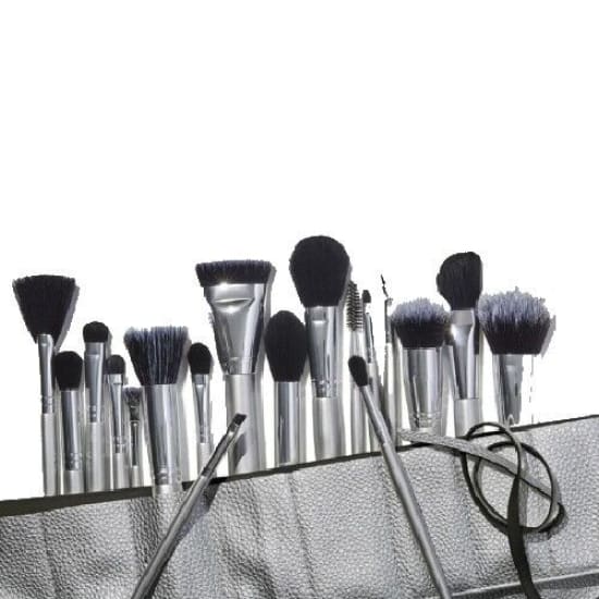 E.L.F Ultimate Face Brush Roll 19 Piece Collection Set elf makeup - Health & Beauty:Makeup:Makeup Tools Accessories:Brushes