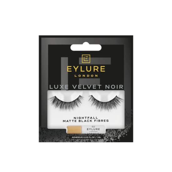 EYLURE Luxe Velvet Noir Strip Eyelashes + Adhesive NIGHTFALL eye lash extensions1