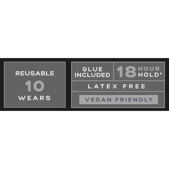 EYLURE Luxe Velvet Noir Strip Eyelashes + Adhesive NIGHTFALL eye lash extensions5