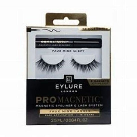 EYLURE Pro Magnetic Eyeliner & Lash System False Strip Eyelashes FAUX MINK WISPY - Health & Beauty:Makeup:Eyes:Eyelash Extensions