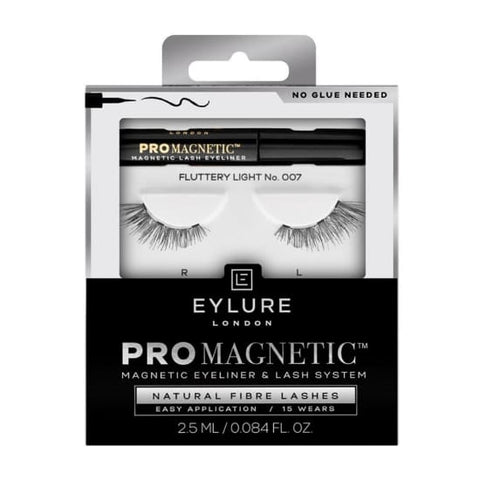 EYLURE Pro Magnetic Eyeliner &Lash System Fibre Eyelashes FLUTTERY LIGHT NO 007 - Health & Beauty:Makeup:Eyes:Eyelash Extensions
