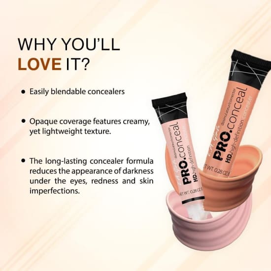 L.A. GIRL HD Pro Conceal Concealer LIGHT YELLOW GC995 LA corrector - Health & Beauty:Makeup:Face:Concealer