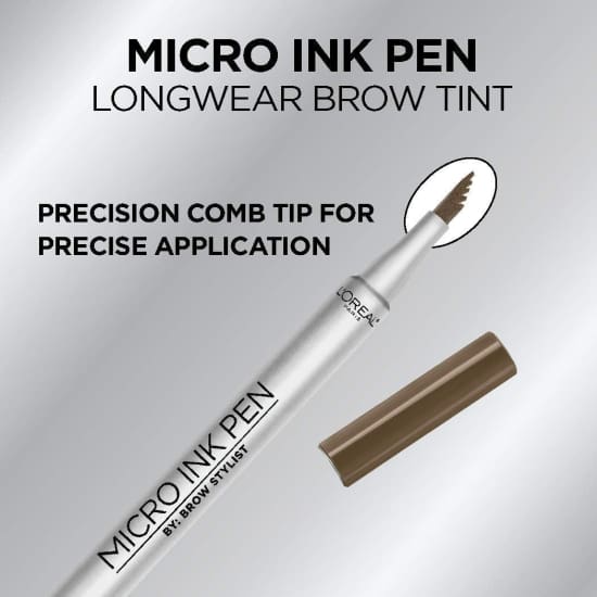 LOREAL Brow Stylist Micro Ink Brow Pen BRUNETTE 639 hairlike tint effect 48hr4