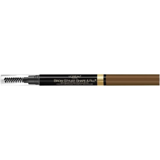 LOREAL Brow Stylist Shape & Fill Brow Crayon DARK BLONDE 405 triangular +spoolie1